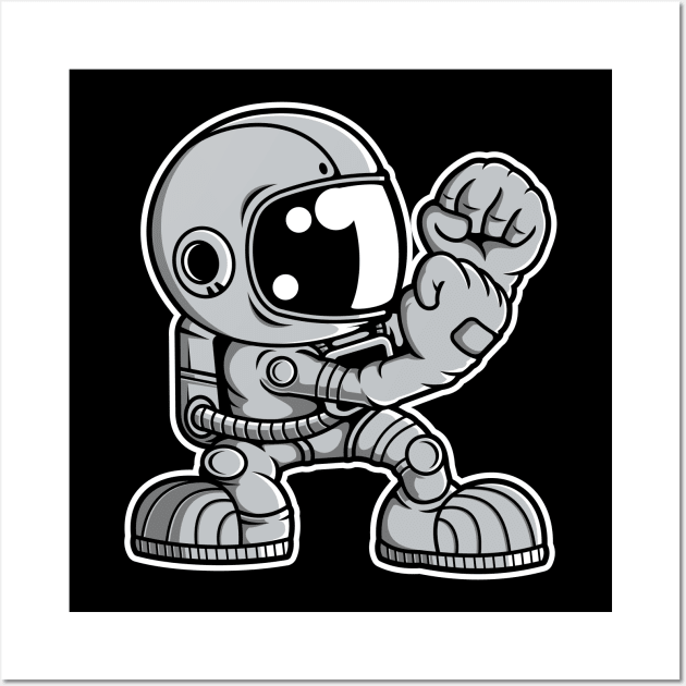 Astronaut Irish Fighting Wall Art by ArtisticParadigms